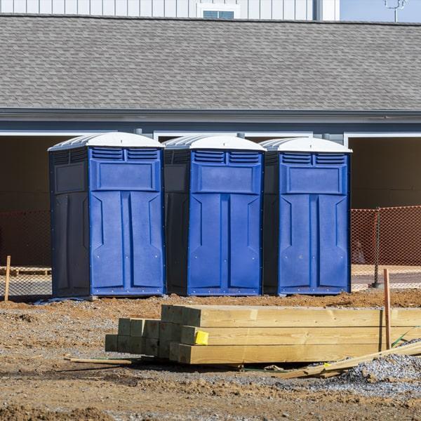 the porta potty needs to be serviced once a week on a job site